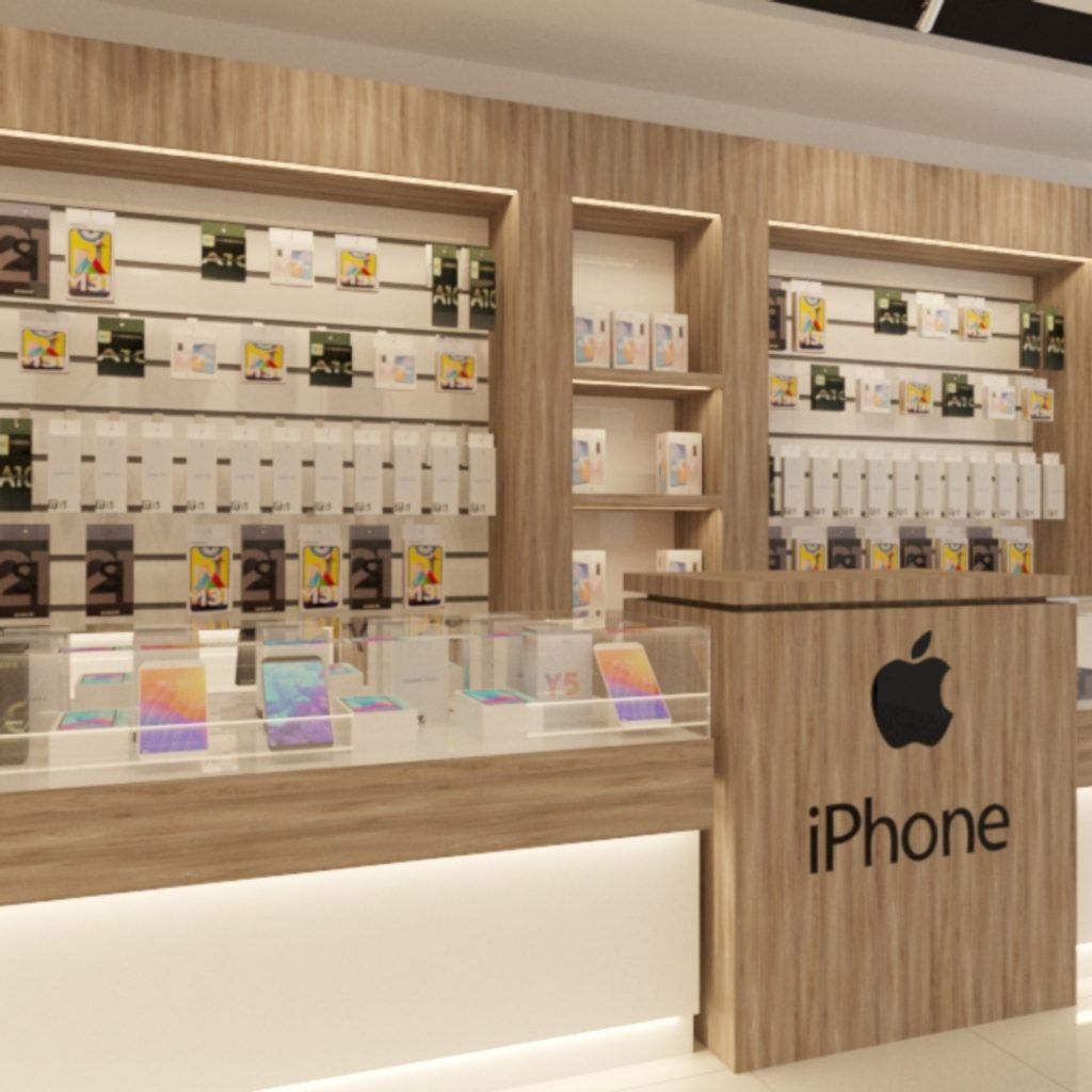 Retail shop interior designers Chennai — display fixtures with track lighting