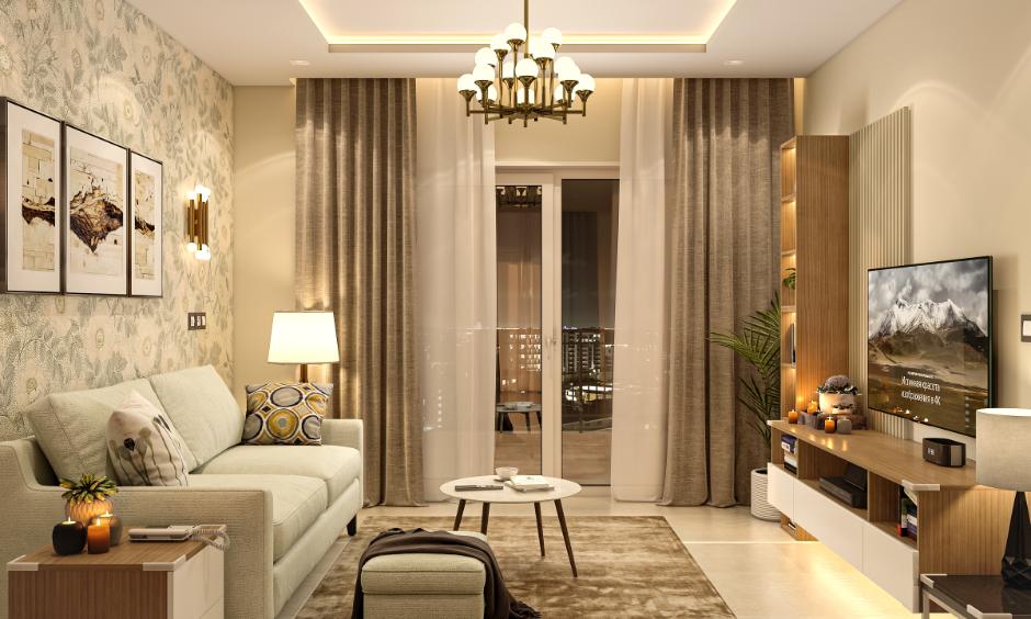 Premium living room interior in Chennai apartment